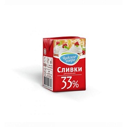 Сливки "Чудское озеро" 33% 0,2 л